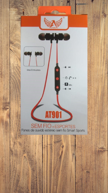  - Fones - Altomex - unidade    Cod. AT901 Fone de Ouvido Bluetooth para esportes